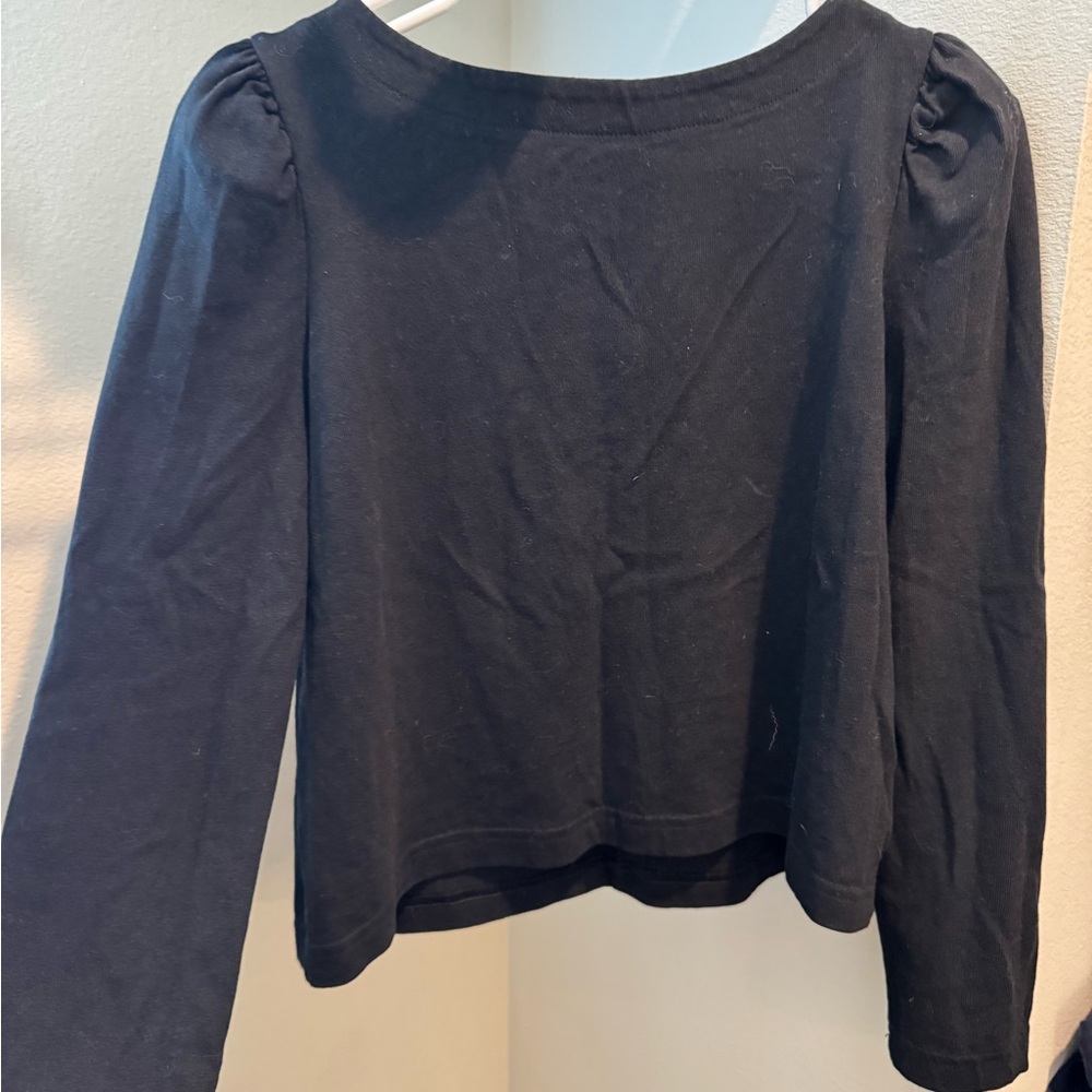 GAP Black Long Sleeve Top